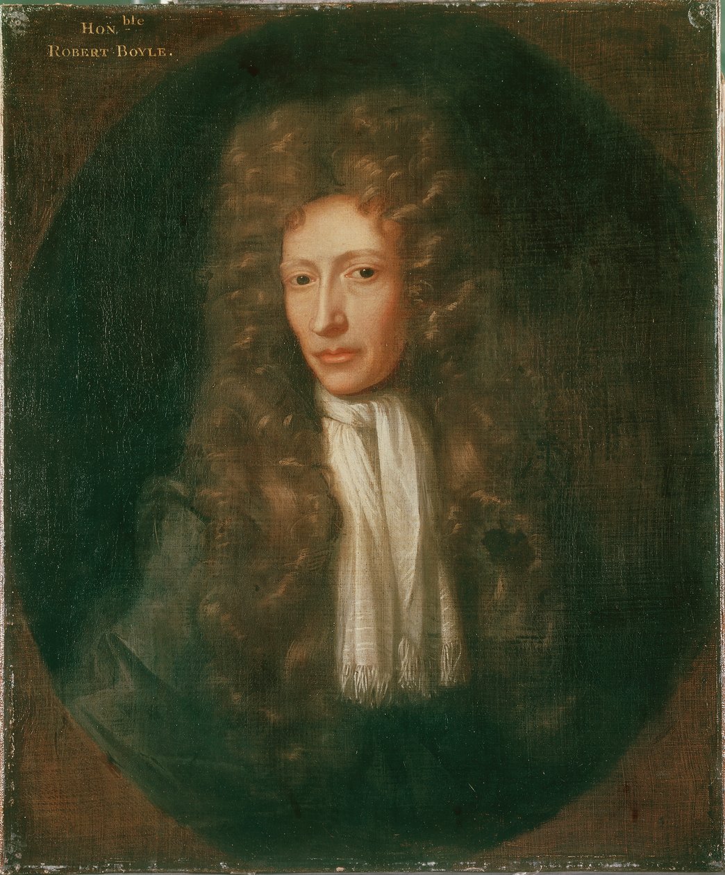 Portret van Robert Boyle door Johannes (after) Kerseboom