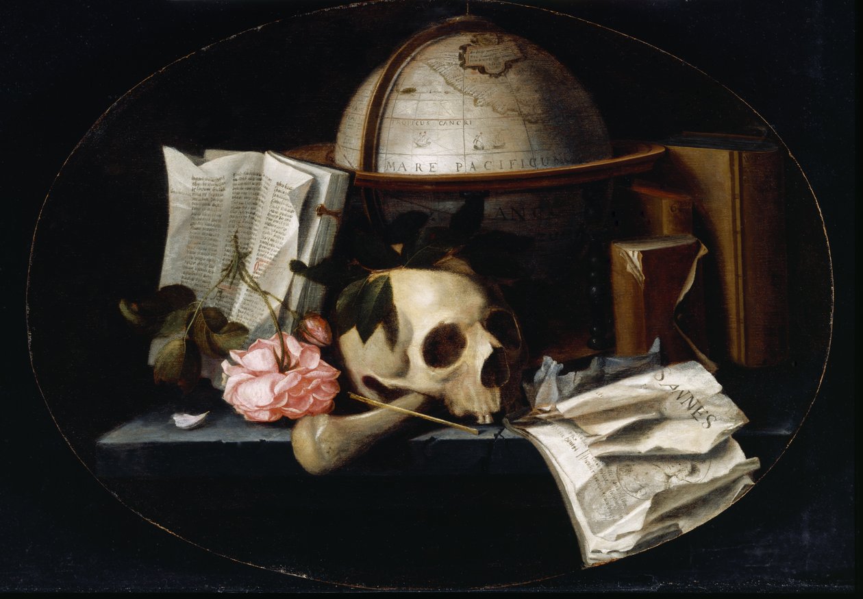 Vanitas stilleven door Johannes Borman