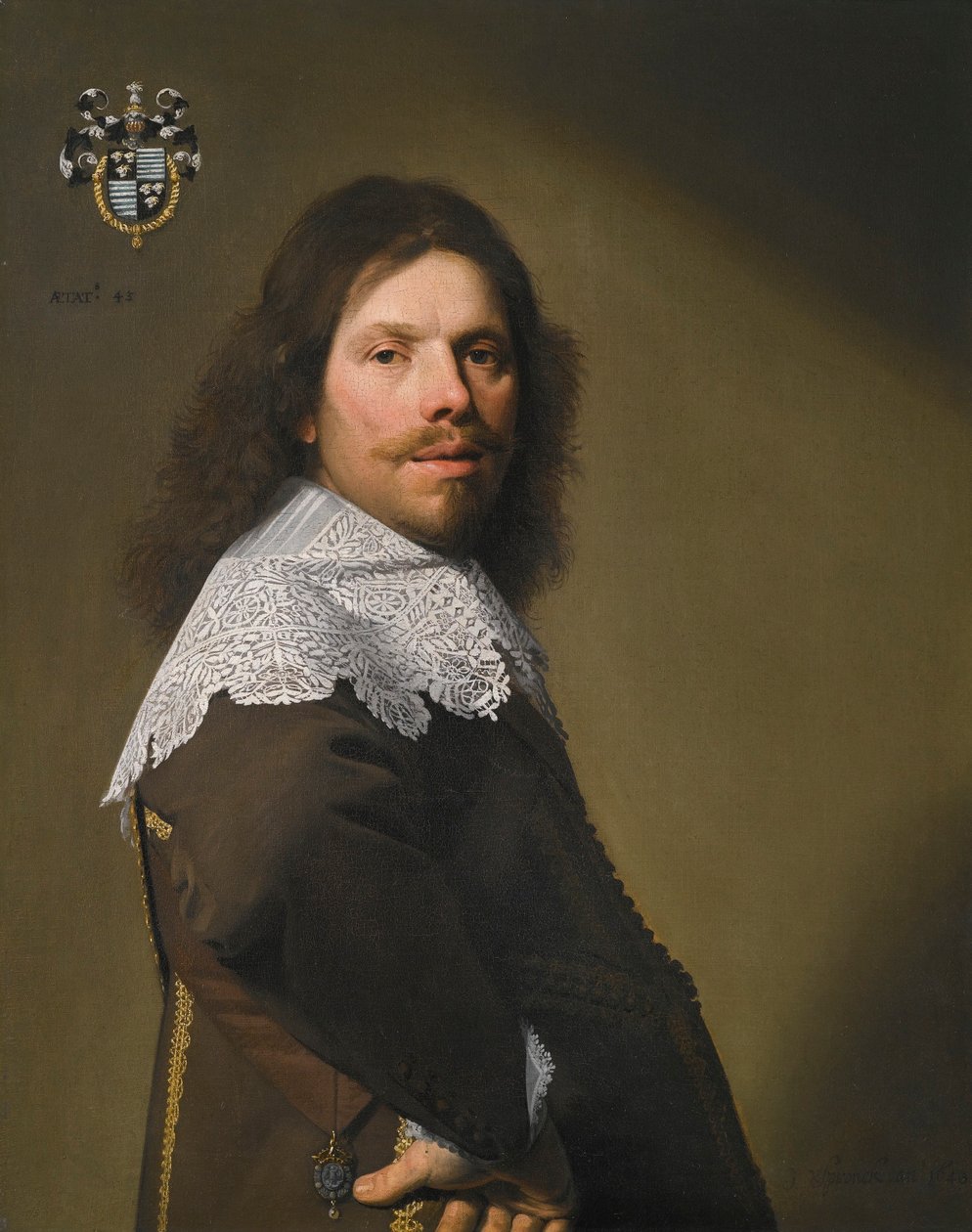 Portret van Cornelis Montigny de Glarges door Johannes Cornelisz Verspronck