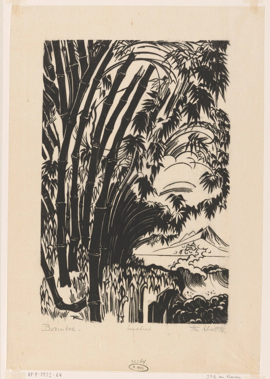 Bamboe door Johannes Frederik Engelbert ten Klooster (signed by artist)