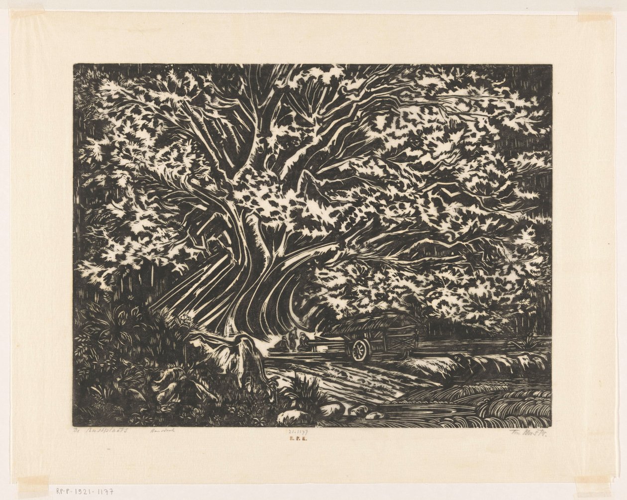 De rustplaats door Johannes Frederik Engelbert ten Klooster (signed by artist)