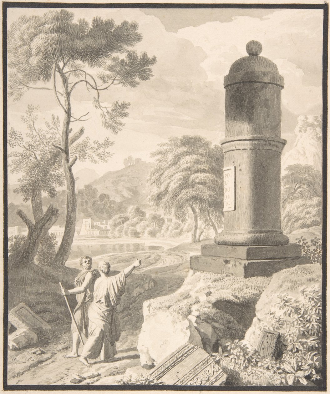 Arcadisch landschap door Johannes Glauber
