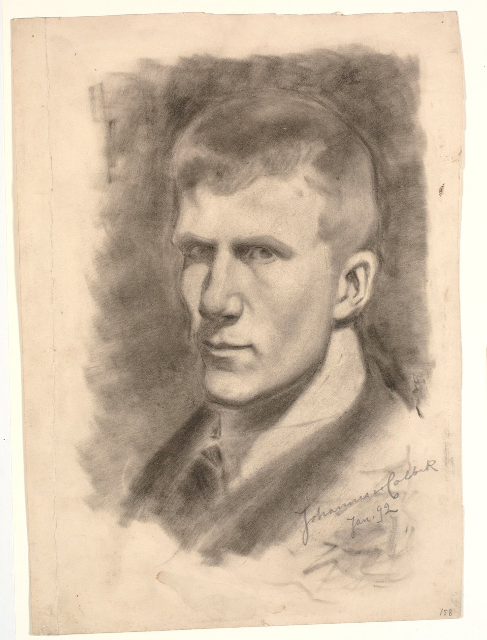 Zelfportret door Johannes Holbek