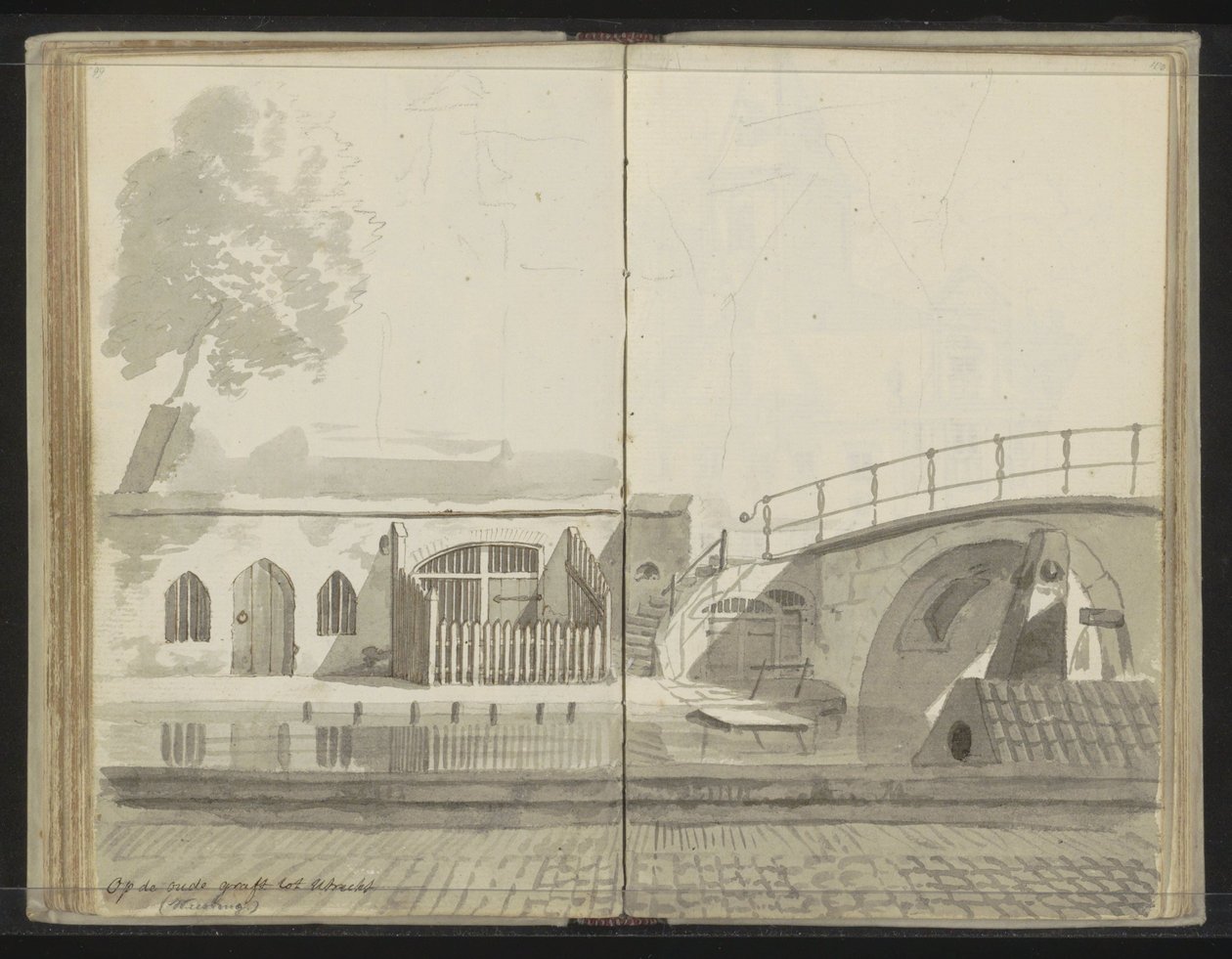 Weesbrug over de Oudegracht te Utrecht door Johannes Huibert Prins