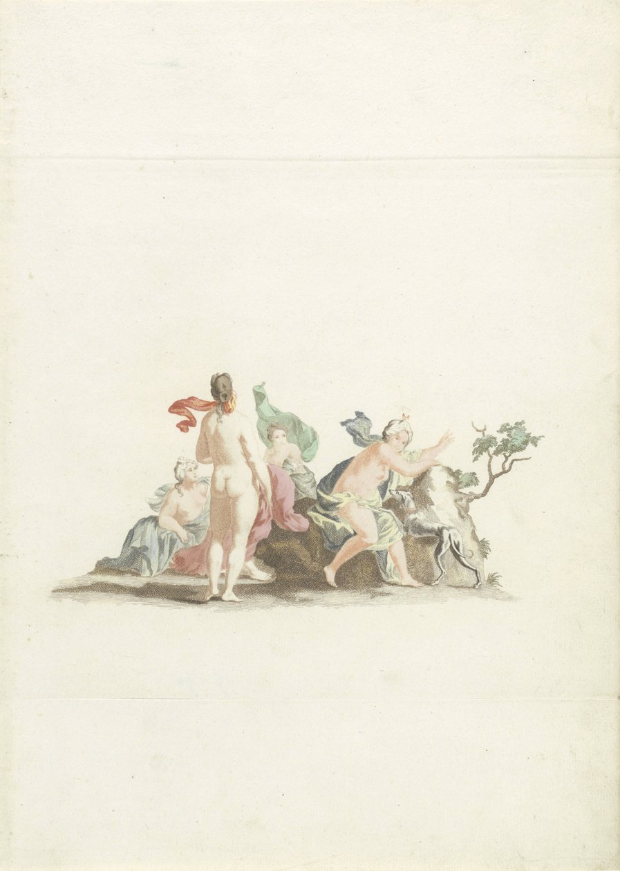 Diana en haar nimfen door Johannes Jacobsz van den Aveele (attributed to)