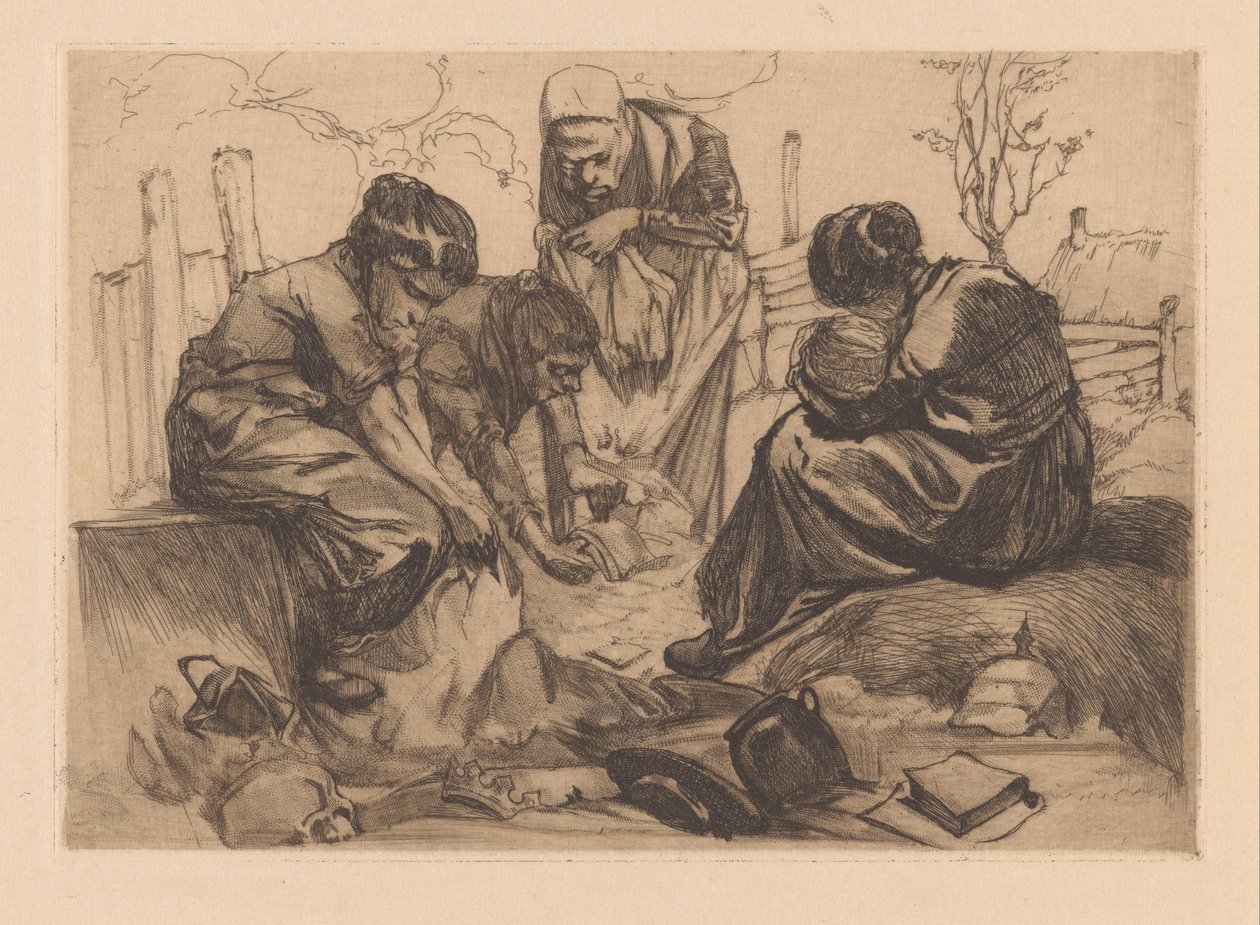 Treurende vrouwen door Johannes Josephus Aarts