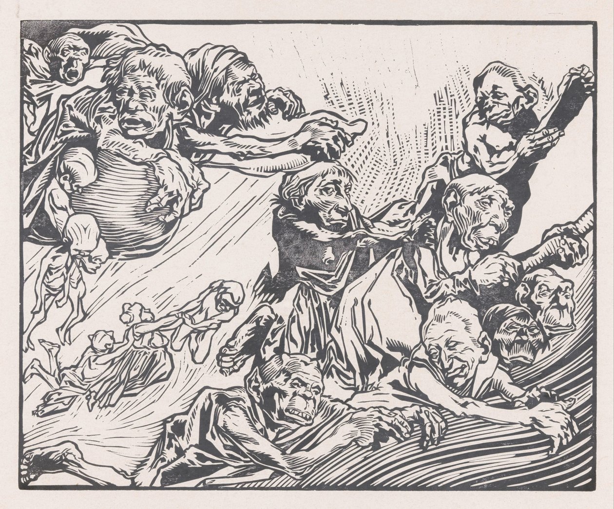 Zwevende fantasiewezens door Johannes Josephus Aarts