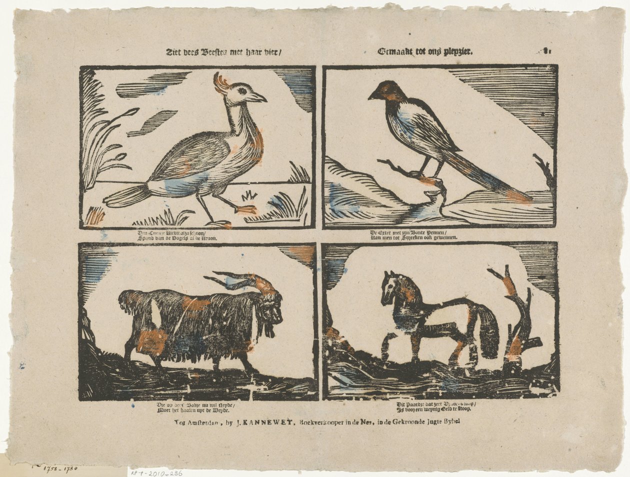 Ziet dees beesten mee haar vier door Johannes Kannewet (II)