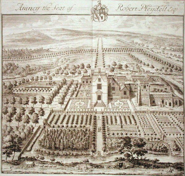 Amney, het landgoed van Robert Pleydell, Esq. door Johannes Kip