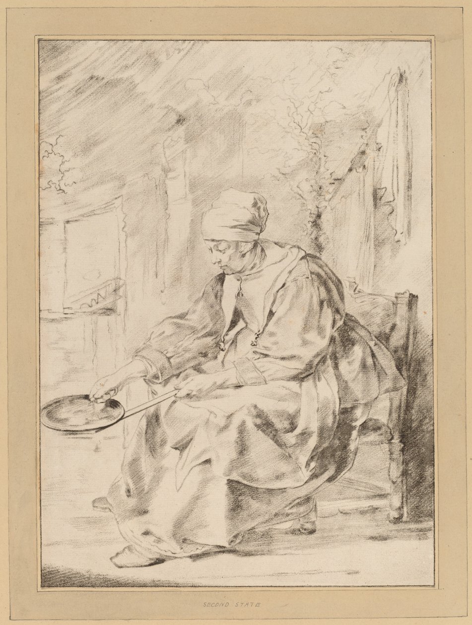 Pannenkoekvrouw, 1768 door Johannes Kornlein