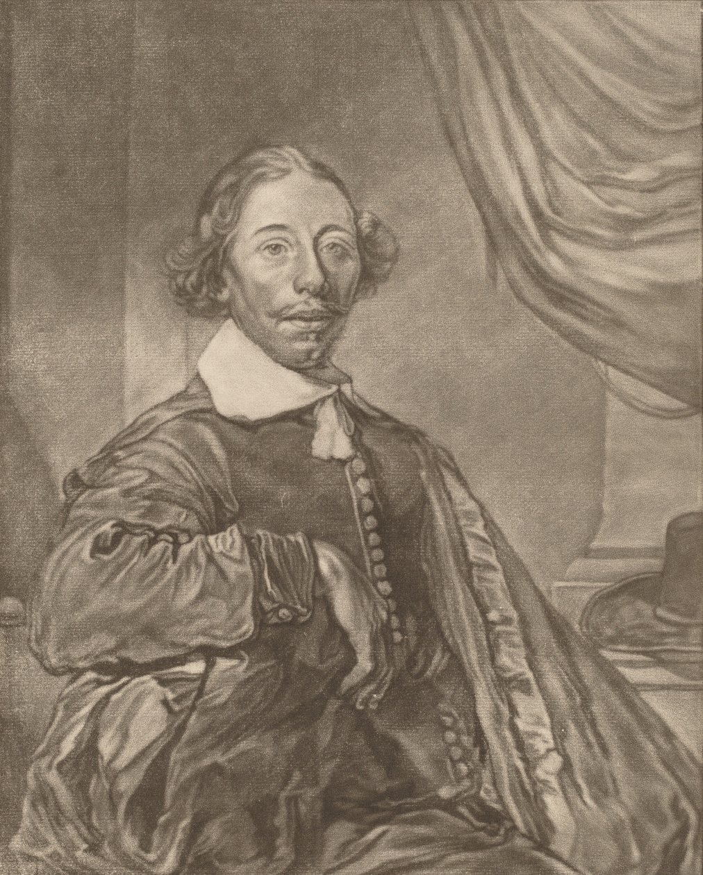 Portret van een Zittende Man door Johannes Kornlein