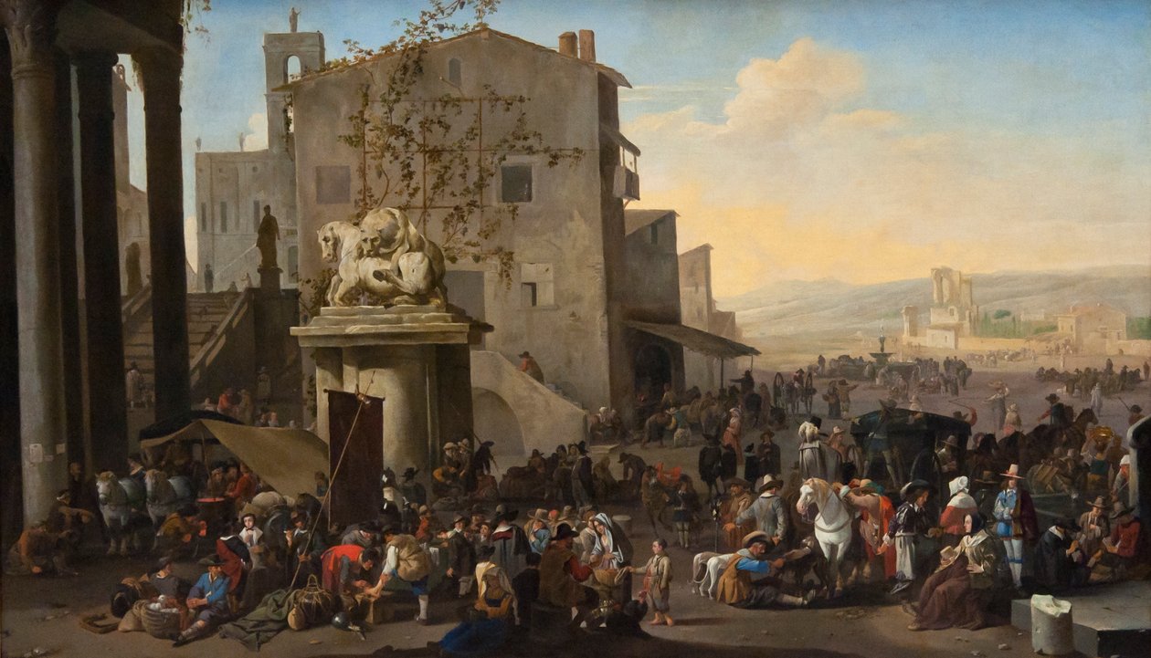 De Campo Vaccino ( Forum Romanum) te Rome door Johannes Lingelbach