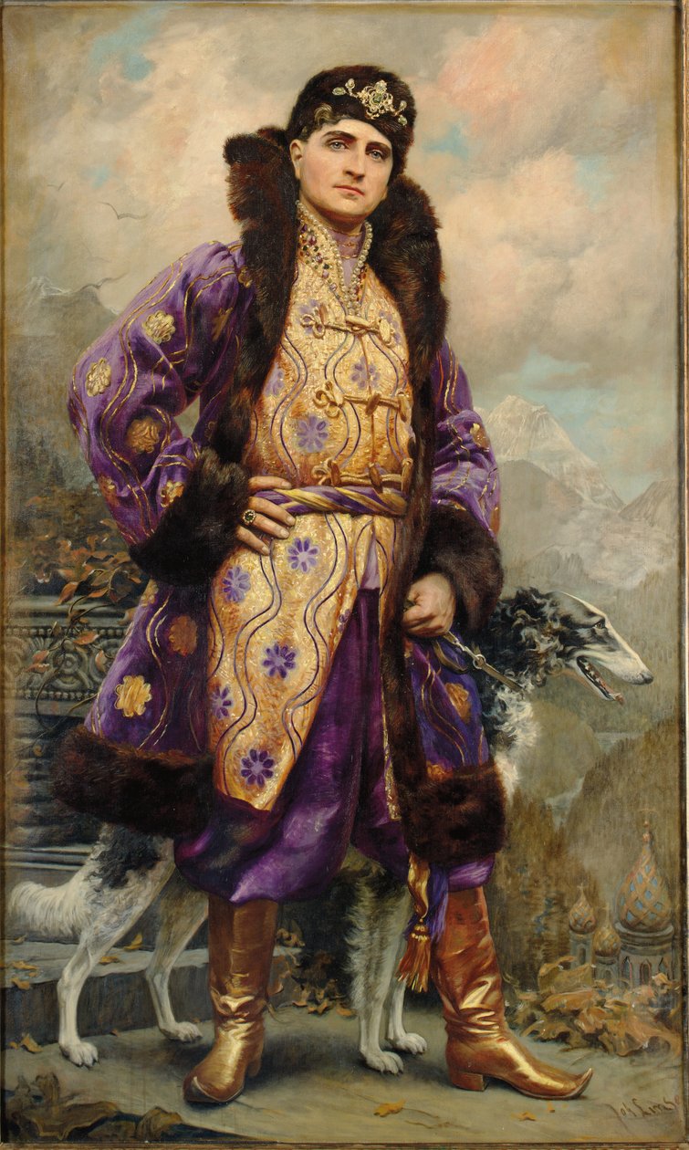 Portret van Iusupov door Johannes Linse