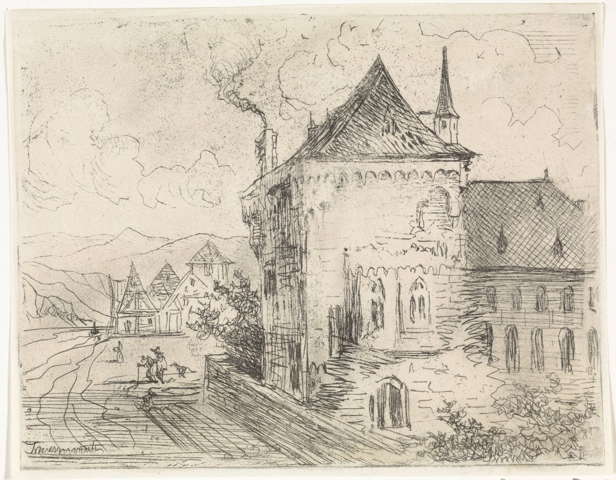 Gebouw te Boppard door Johannes Tavenraat