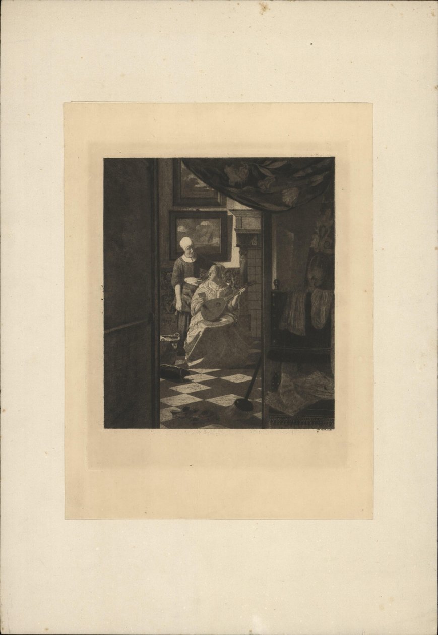 De liefdesbrief door Johannes Vermeer