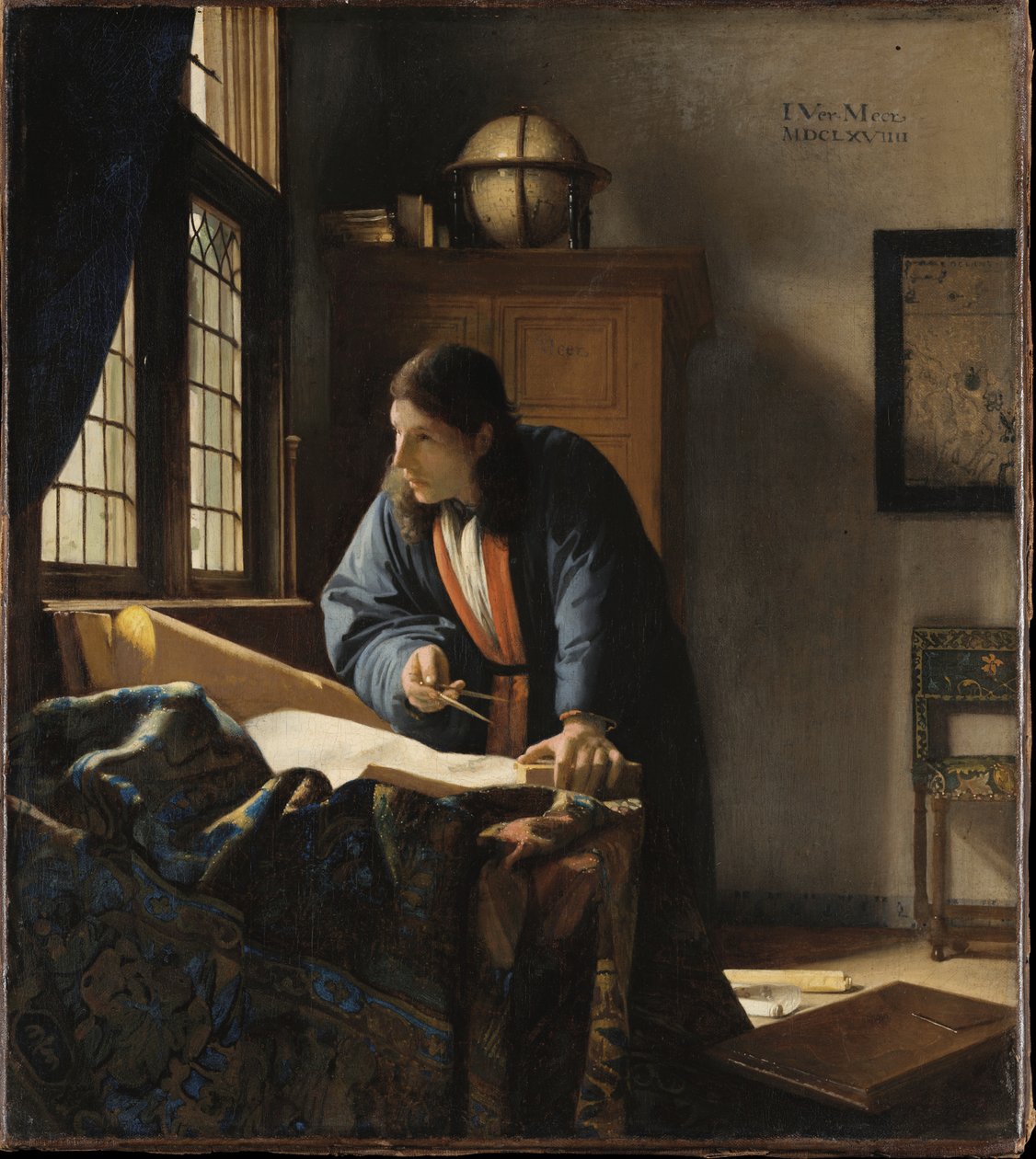 Der Geograph door Johannes Vermeer