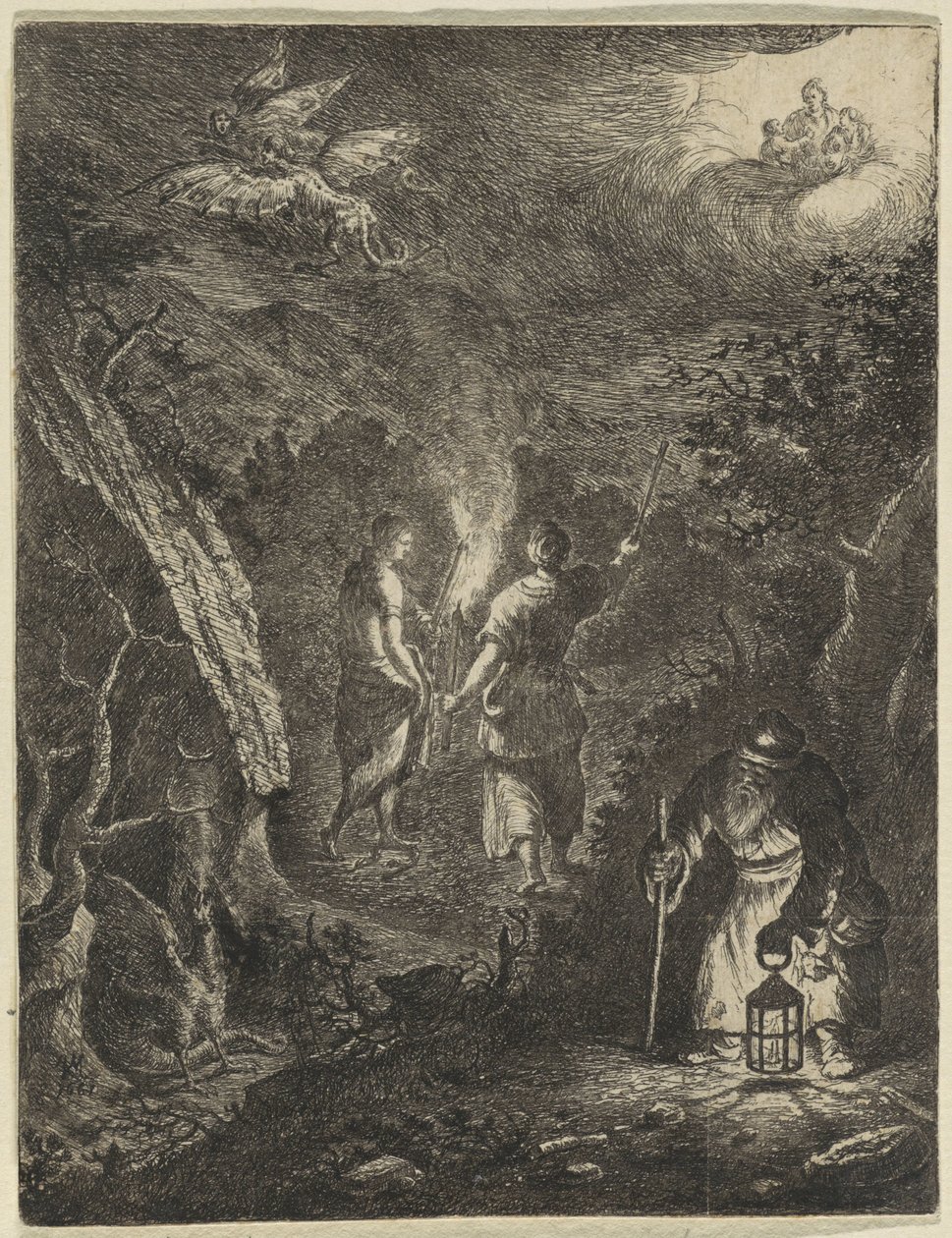 Allegorie van de weg van de ware liefde door Johannes Vorsterman