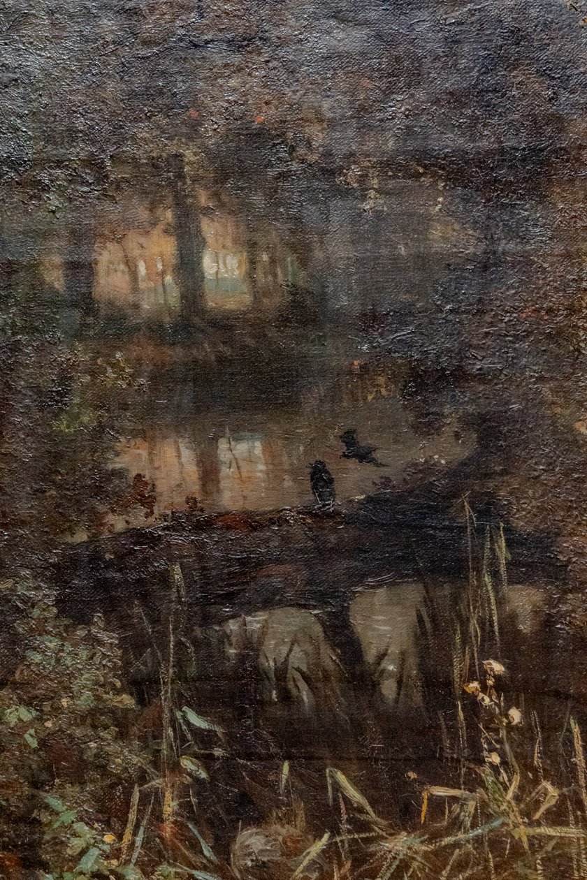 German: Der Teich in Osterbeek The pond at Oosterbeek door Johannes Warnardus Bilders