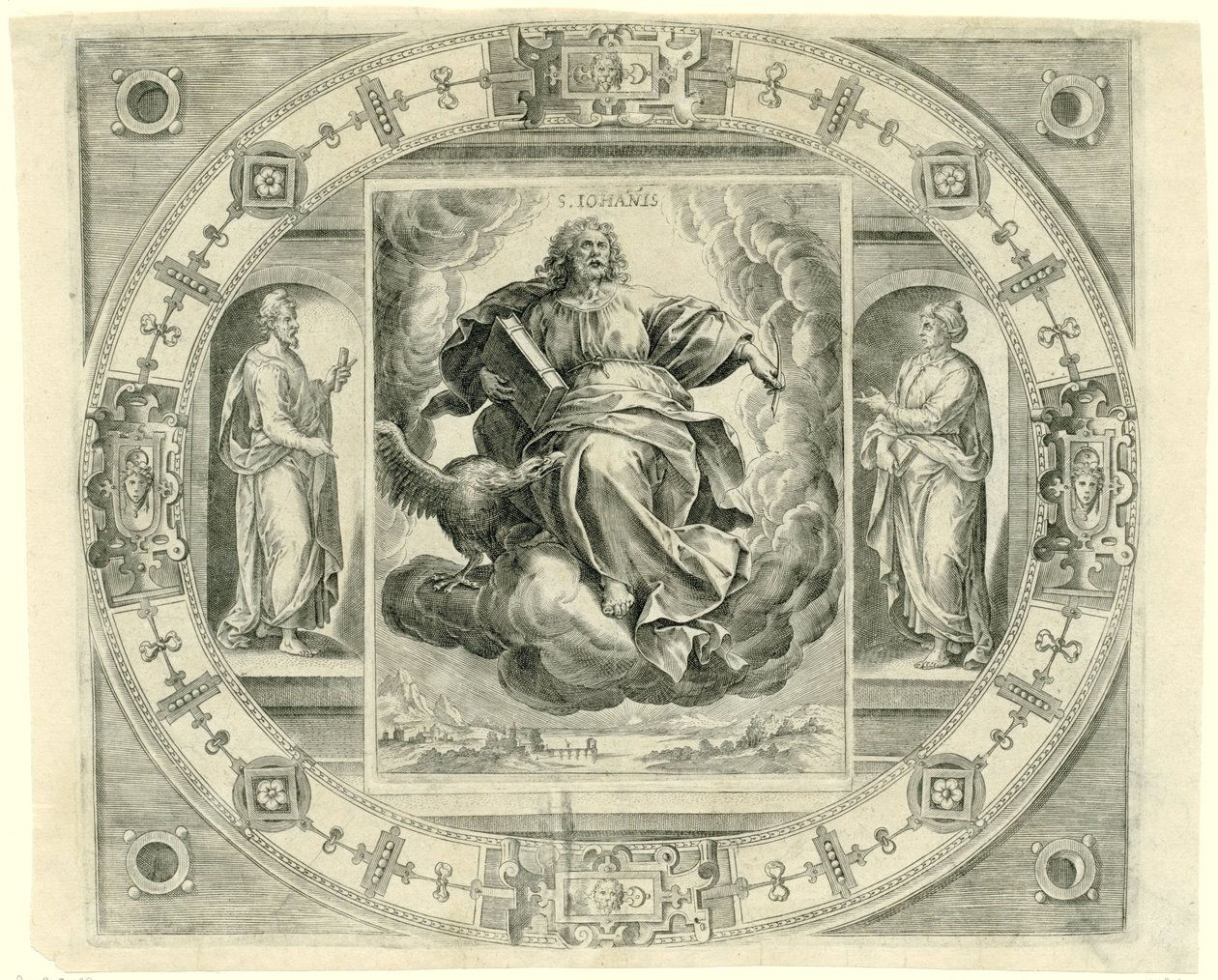 Evangelist Johannes door Johannes Wierix (rejected attribution)