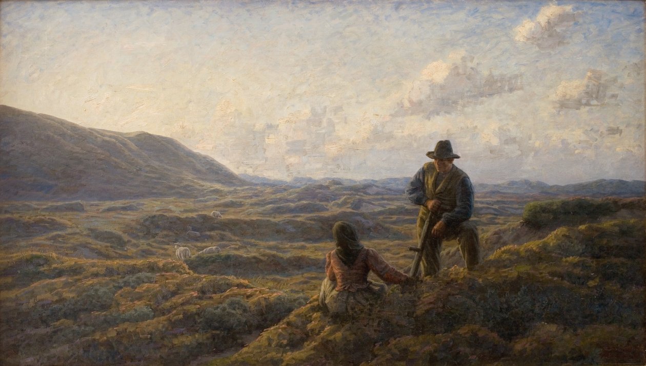 Idylle op de heide door Johannes Wilhjelm