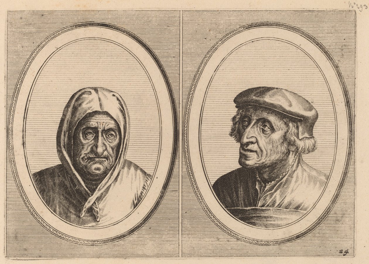 "Aecht Sonder-Ziel" en "Heertje Al-te-mooy" door Johannes and Lucas van Doetechum after Pieter Bruegel the Elder