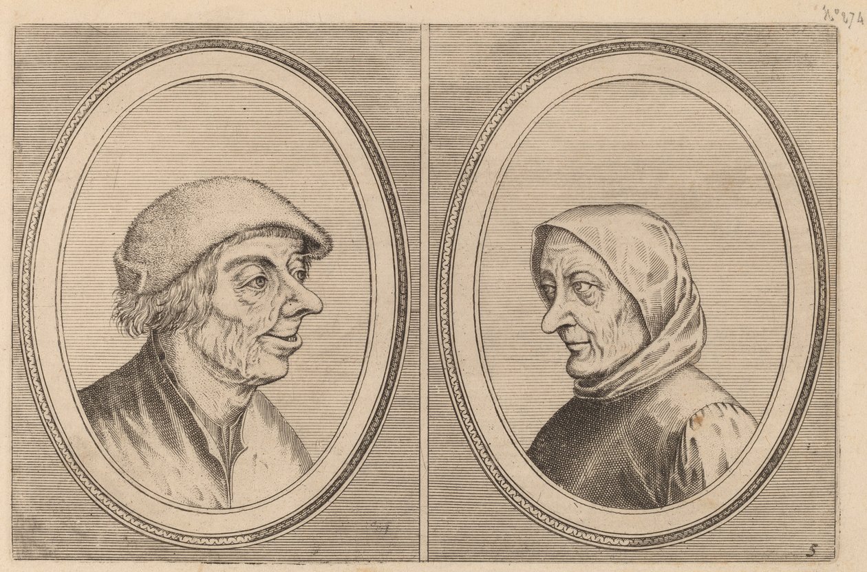 "Mondighe Melis" en "Smeerighe Els" door Johannes and Lucas van Doetechum after Pieter Bruegel the Elder