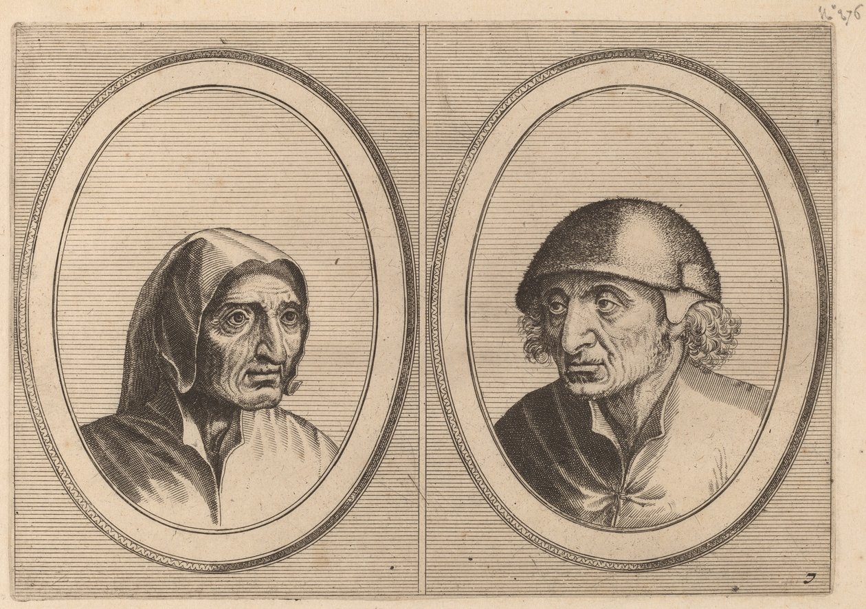 "Rijckje Schimmel-penninghs" en "Lubbert Leever-worst" door Johannes and Lucas van Doetechum after Pieter Bruegel the Elder