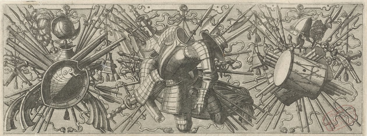 Fries met een dubbele trommel door Johannes of Lucas van Doetechum