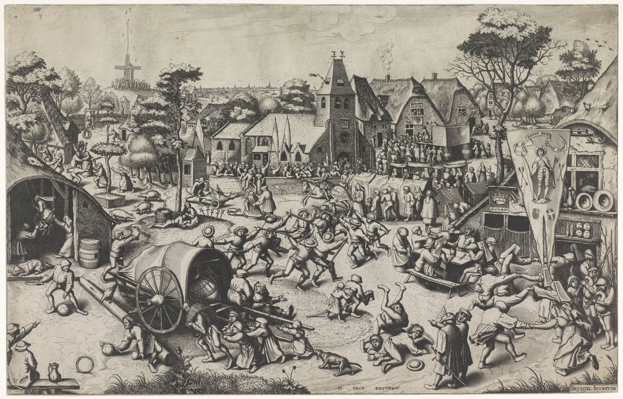 Kermis van Sint Joris door Johannes of Lucas van Doetechum
