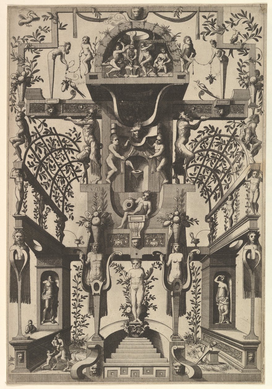 Moderne Groteske Decoratie, 1557 door Johannes van Doetecum I