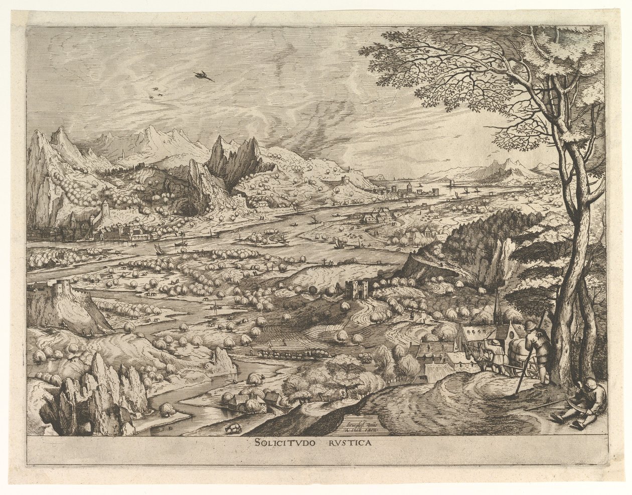 Rustieke Sollicitatie uit De Grote Landschappen door Johannes van Doetecum I