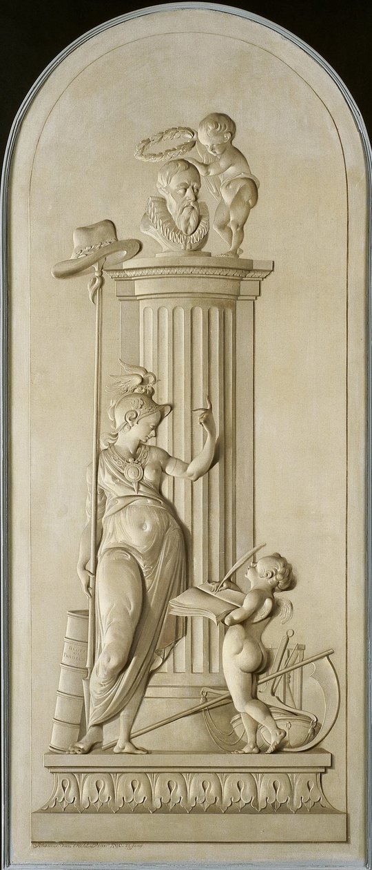 Allegorie van de vrijheid door Johannes van Dregt (signed by artist)