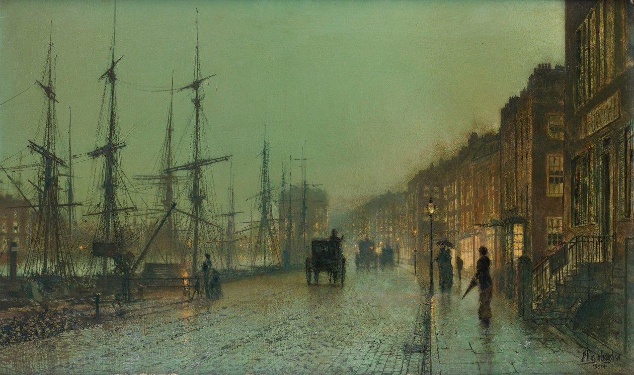 Haven van Glasgow door John Atkinson Grimshaw