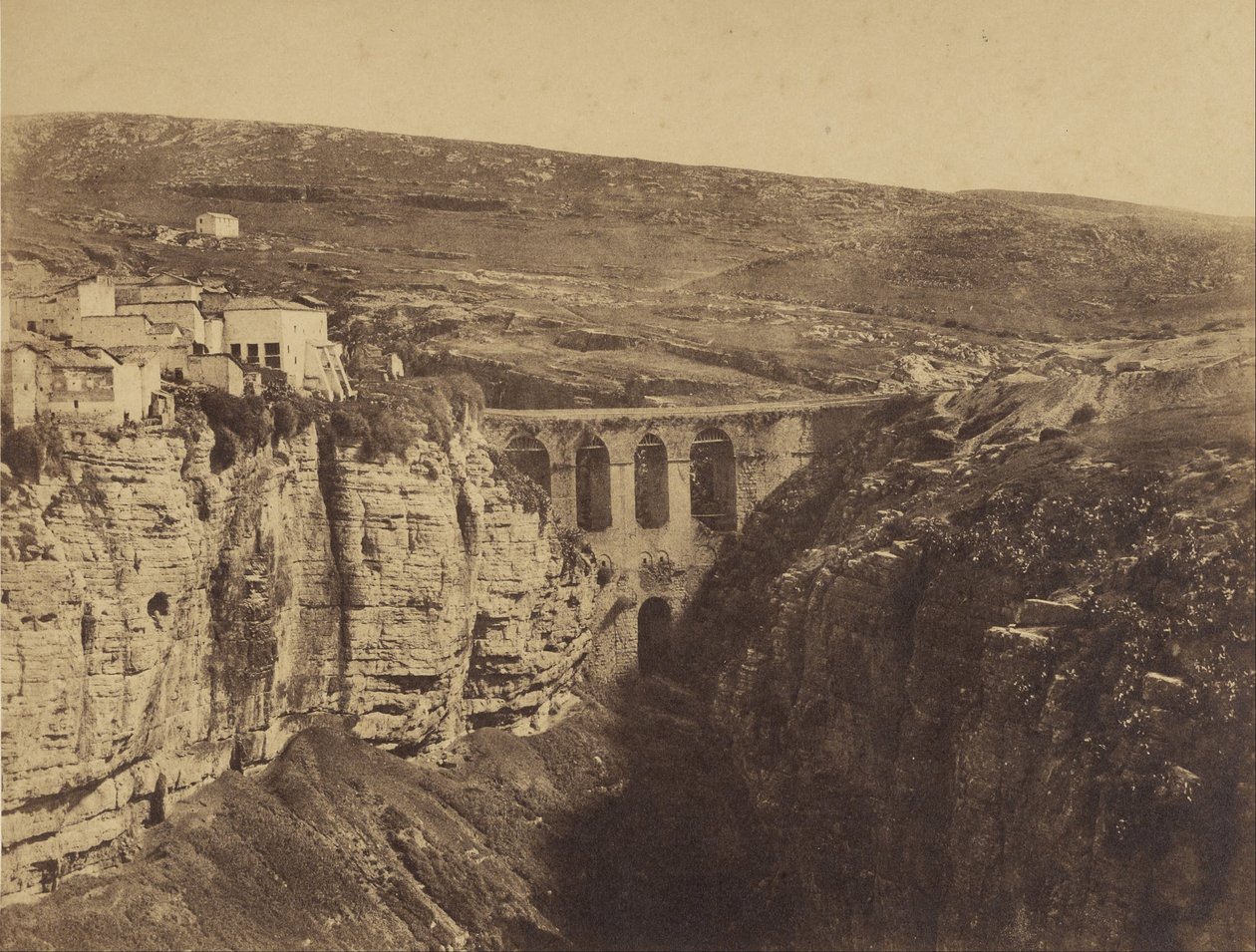 Elcantara Brug, Constantine, Algerije door John Beasly Greene