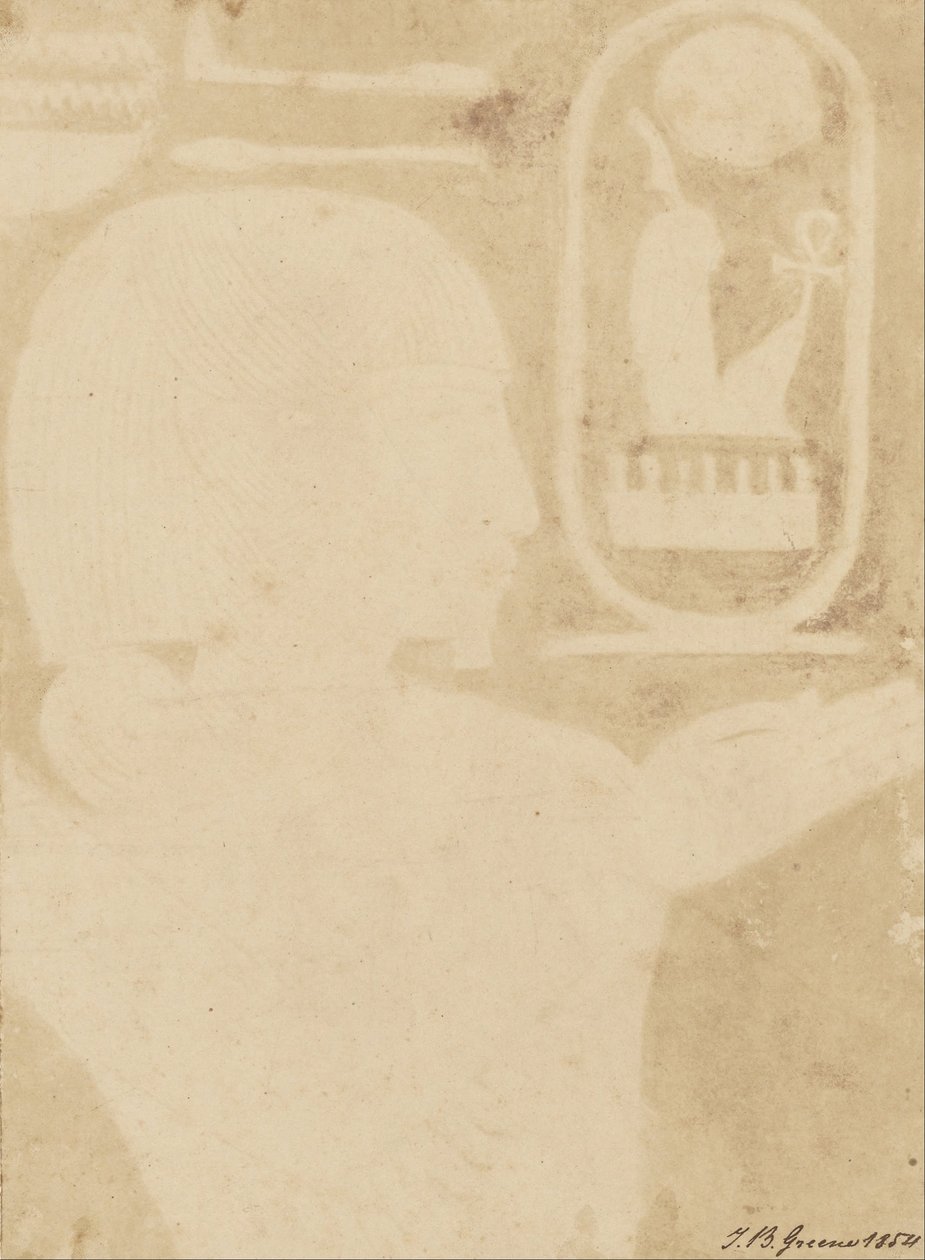 (Hiërogliefen, figuur naar rechts gericht) door John Beasly Greene