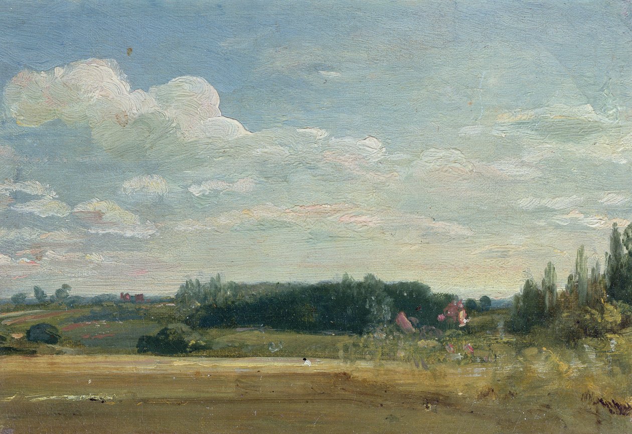 Een Uitzicht naar de Pastorie, East Bergholt door John Constable