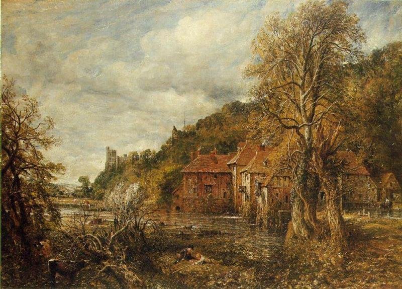Arundel molen en kasteel door John Constable
