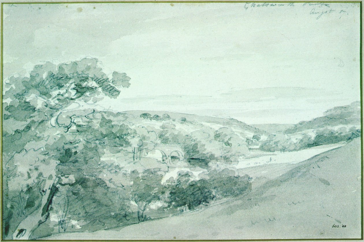 Chatsworth Park, 1801 door John Constable