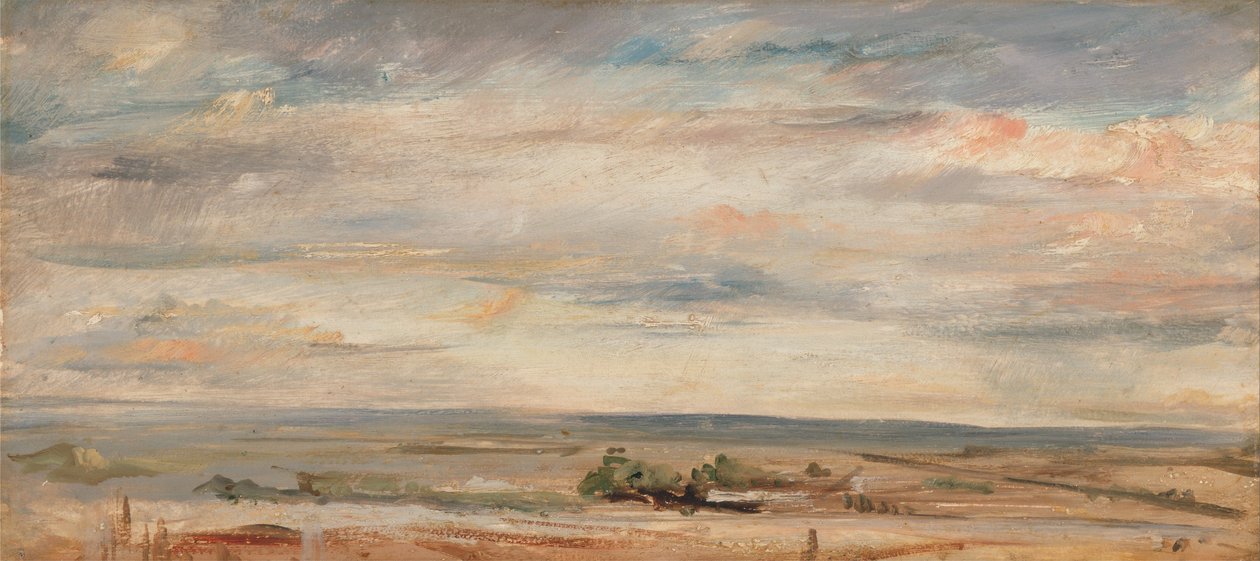 Wolkstudie, vroege ochtend, kijkend naar het oosten vanaf Hampstead door John Constable