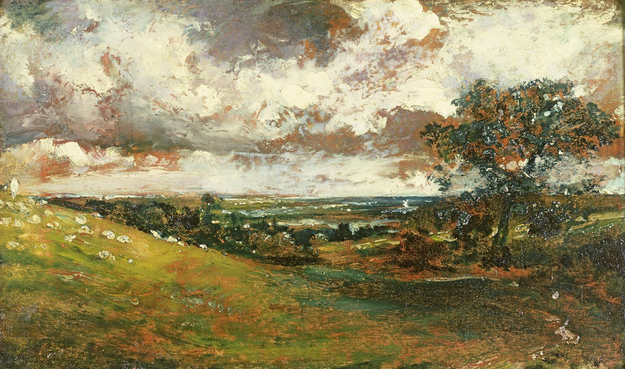 Kustscène door John Constable