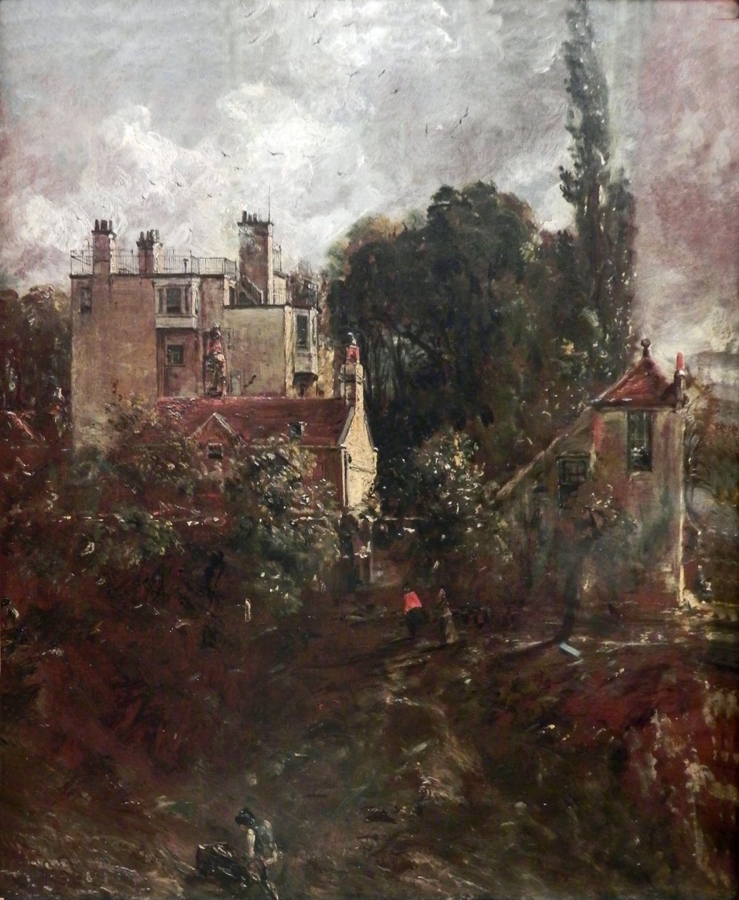 Het huis van de admiraal in Hampstead door John Constable