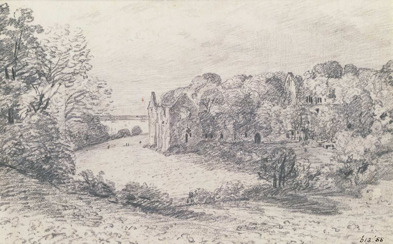 Netley Abbey, 1888 door John Constable