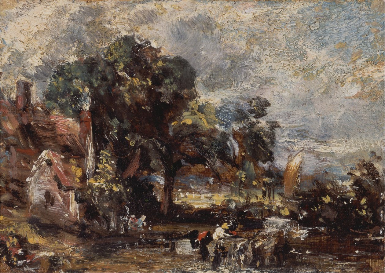 Schets voor De Hooikar door John Constable