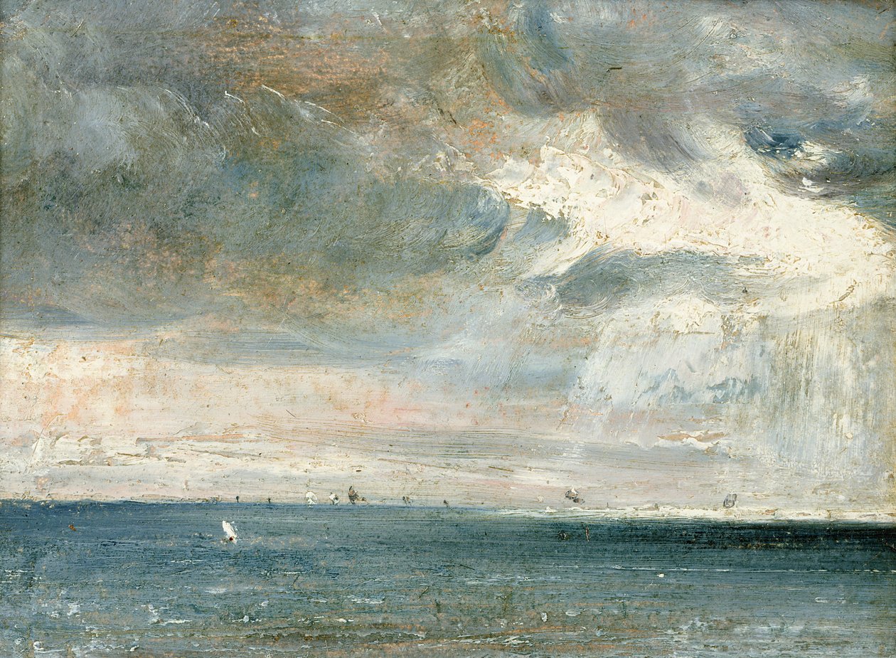 Studie van Zee en Lucht (Een Storm aan de Zuidkust) door John Constable