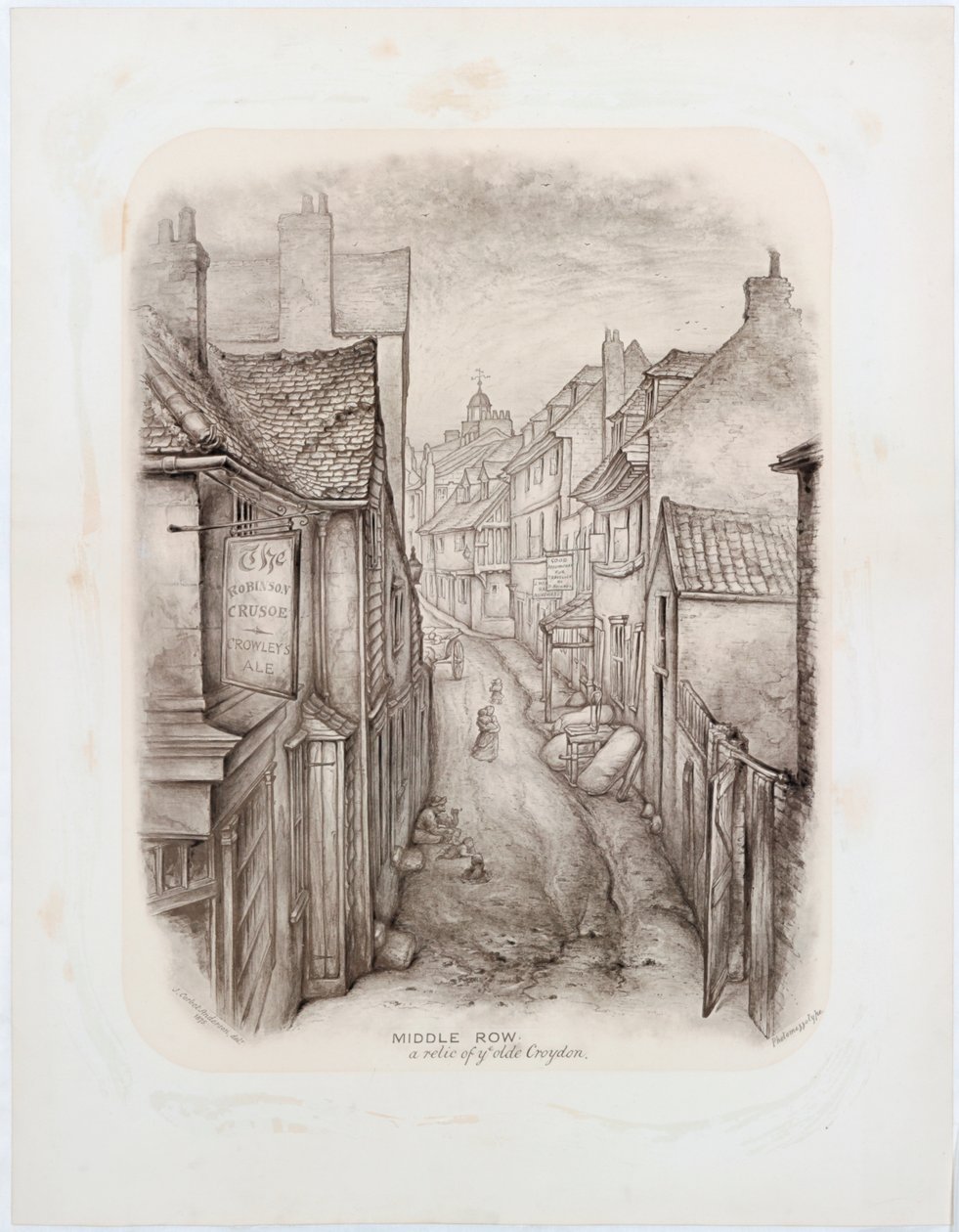 Middle Row, Croydon, 1875 door John Corbet Anderson