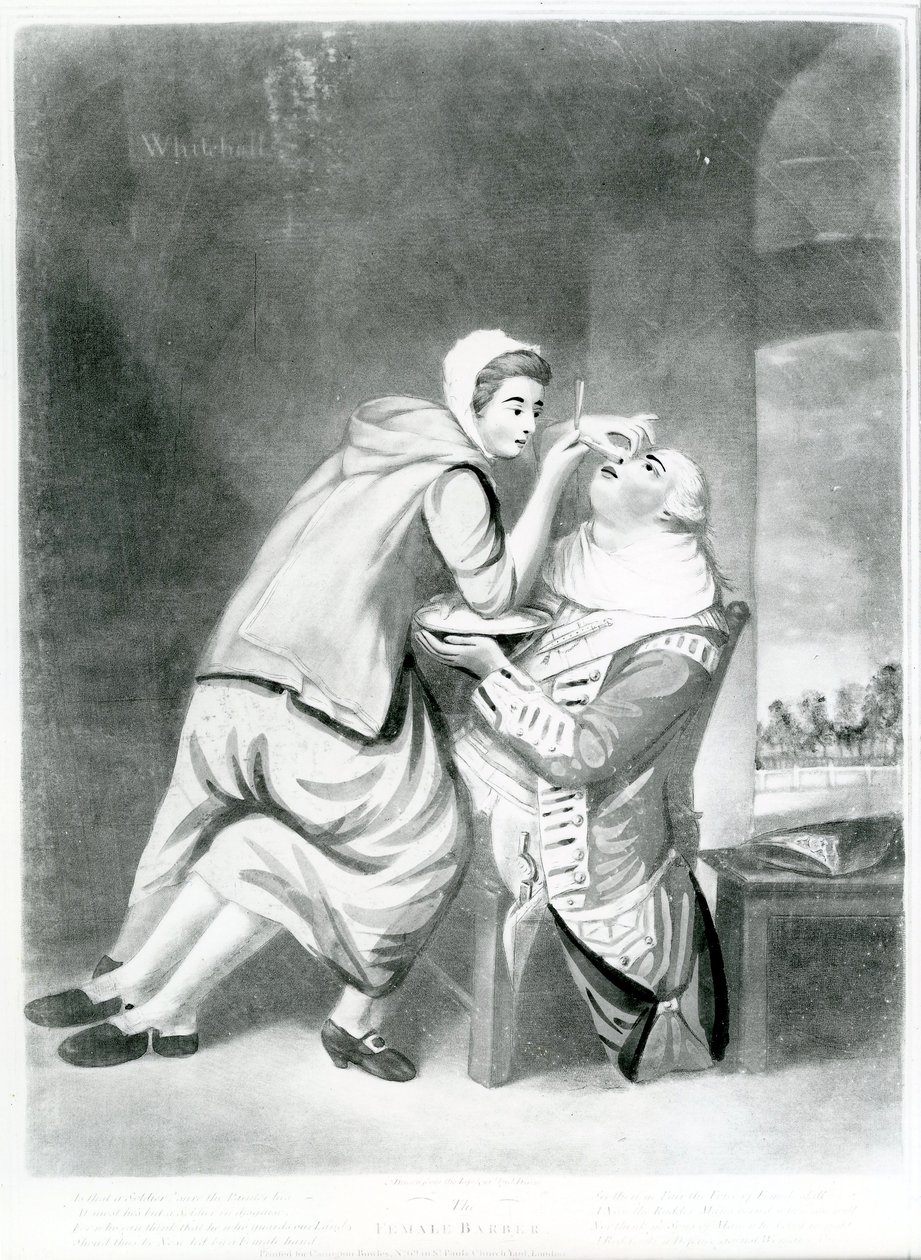 De Vrouwelijke Kapper, 1770 door John Dixon