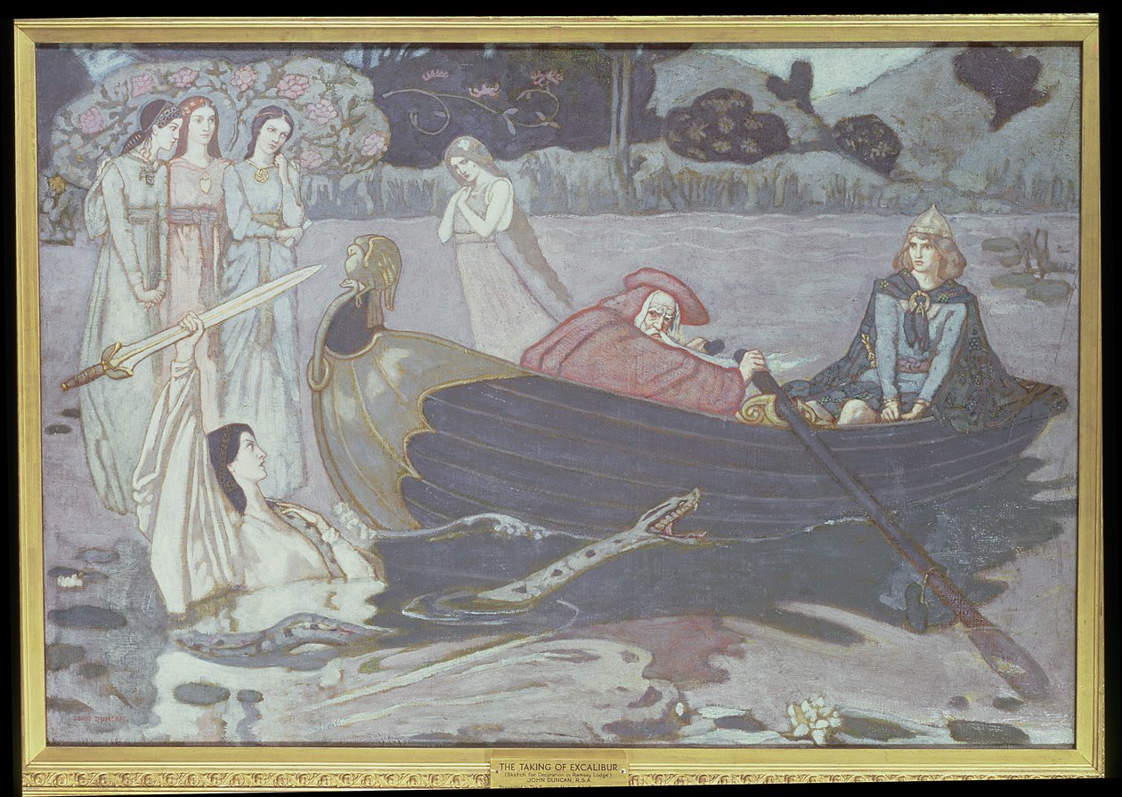 Het nemen van Excalibur door John Duncan