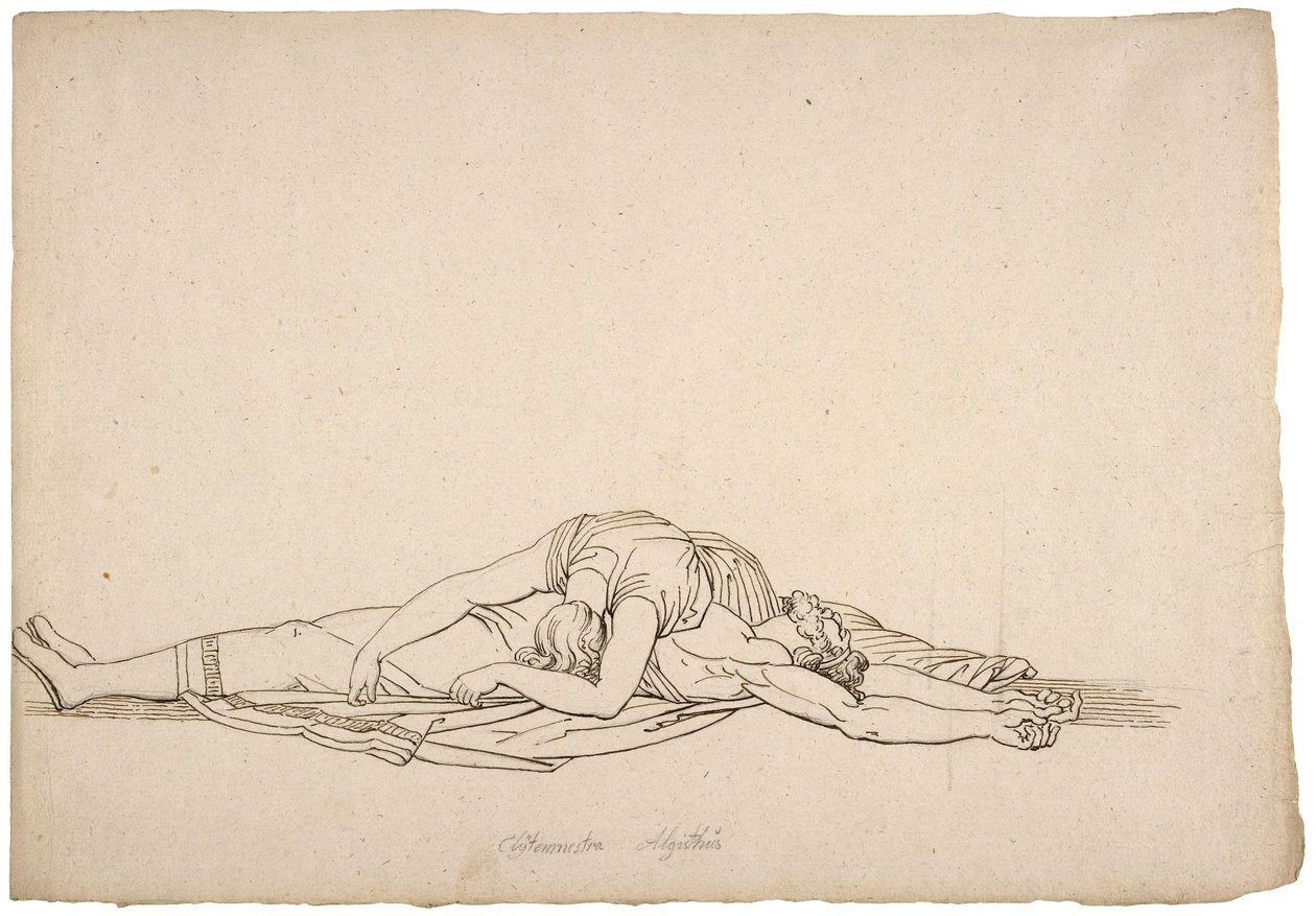 Zie deze trotse onderdrukker van mijn land; Choephora door William Blake door John Flaxman