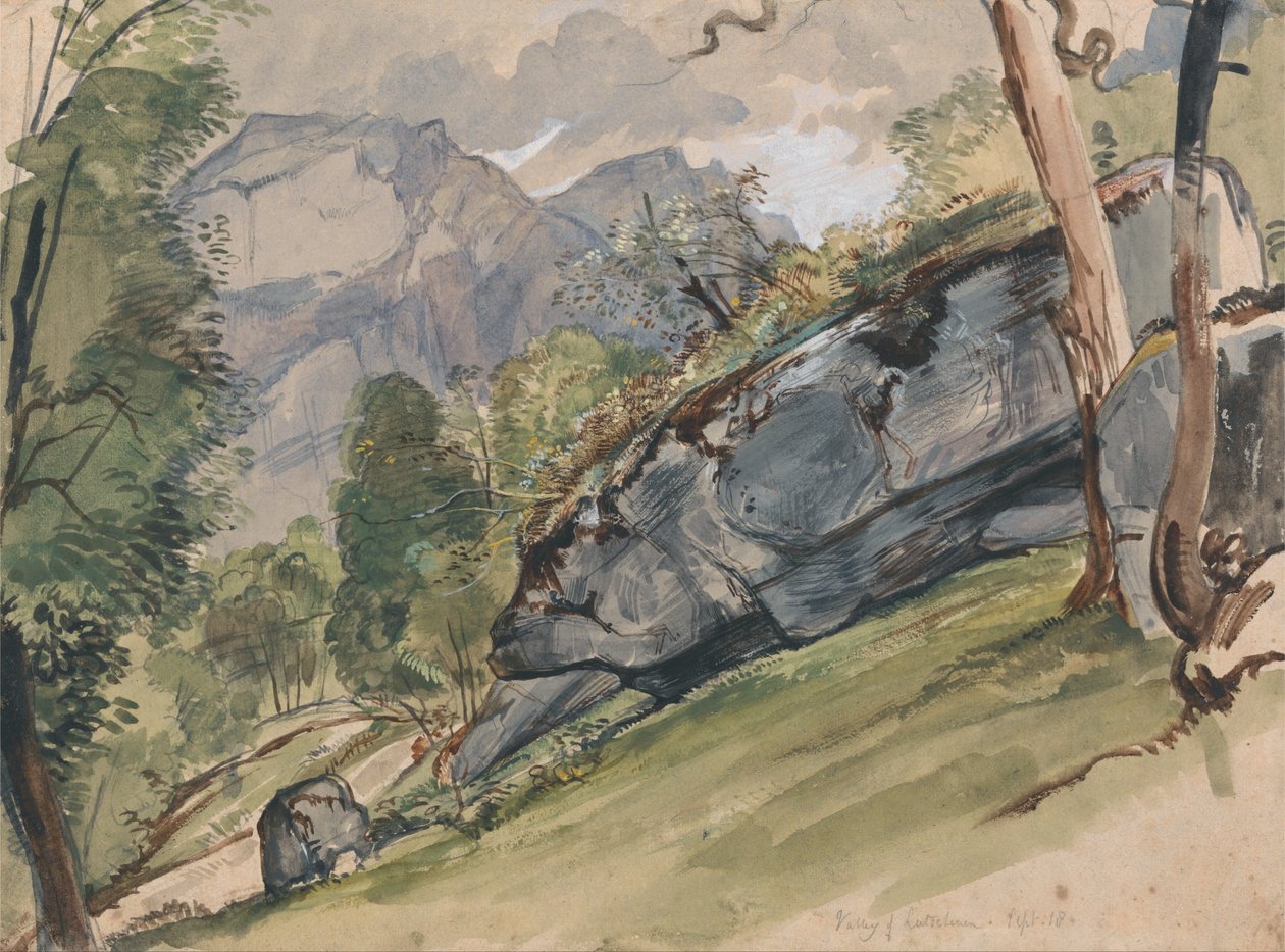 De vallei van Lutscheuen door John Frederick Lewis