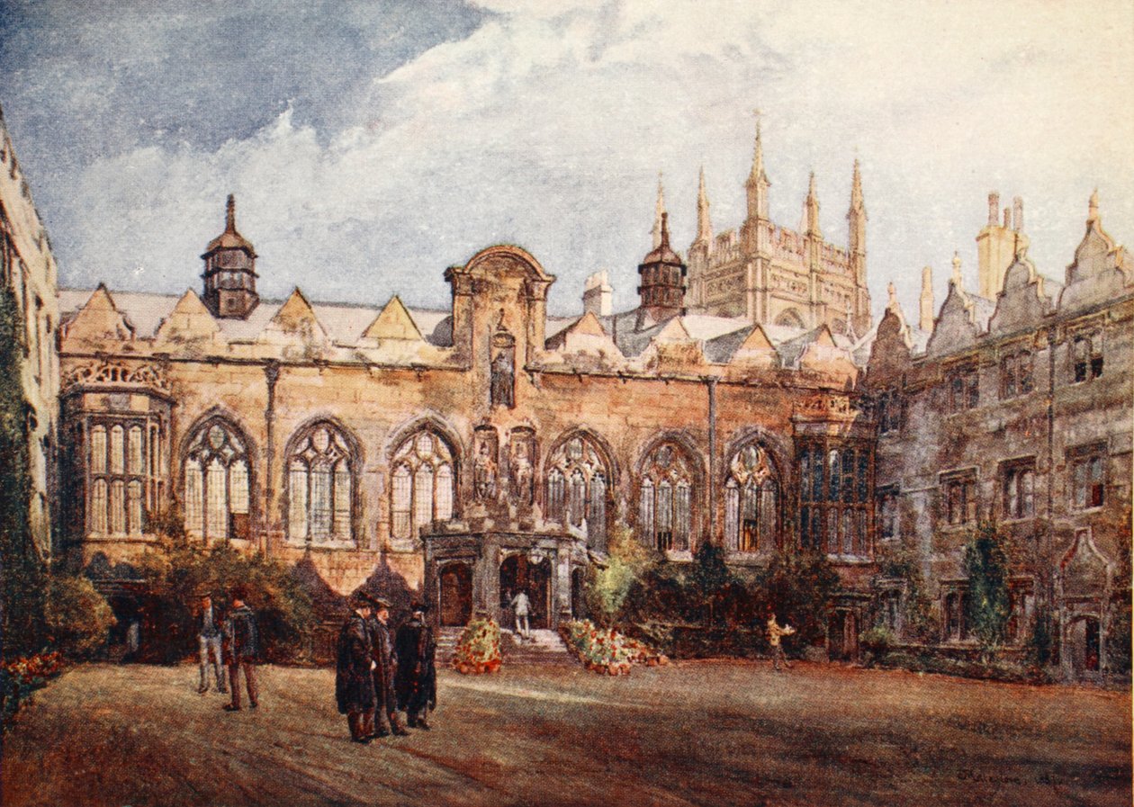 Oriel College, 1903 door John Fulleylove